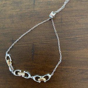 Coach adjustable bracelet